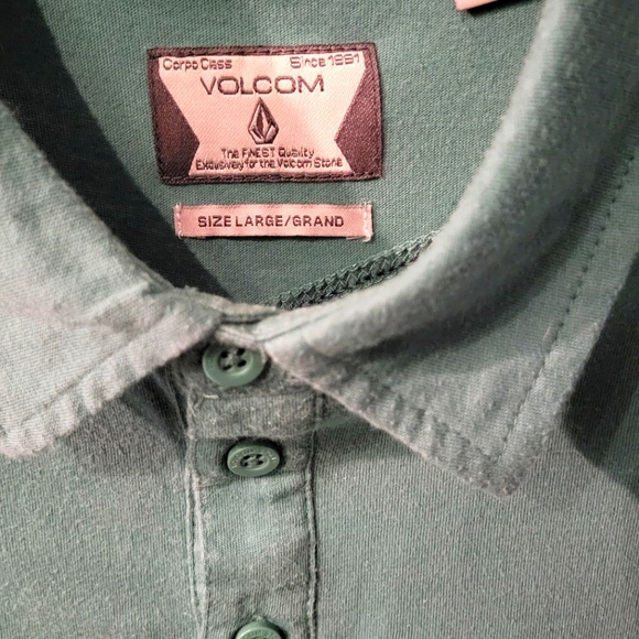 Volcom polo shirt, size L, light green - Picture 2 of 4